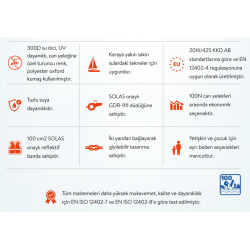 GDR 001 Boyunduruk Yetişkin Can Yeleği 100N