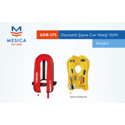 GDR 175 Otomatik Şişme Can Yeleği 150N Yetişkin