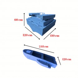 ALP - Modüler Tekne (Mavi Renk)